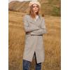 imageANRABESS Womens Open Front Knit Lightweight Cardigan Casual Long Coatigan Sweater Lady Jacket Coat 2025 Fall OuterwearGray Apricort