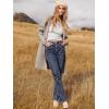 imageANRABESS Womens Open Front Knit Lightweight Cardigan Casual Long Coatigan Sweater Lady Jacket Coat 2025 Fall OuterwearGray Apricort