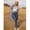 imageANRABESS Womens Open Front Knit Lightweight Cardigan Casual Long Coatigan Sweater Lady Jacket Coat 2025 Fall OuterwearGray Blue