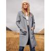 imageANRABESS Womens Open Front Knit Lightweight Cardigan Casual Long Coatigan Sweater Lady Jacket Coat 2025 Fall OuterwearGrey