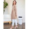 imageANRABESS Womens Open Front Knit Lightweight Cardigan Casual Long Coatigan Sweater Lady Jacket Coat 2025 Fall OuterwearKhaki