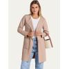 imageANRABESS Womens Open Front Knit Lightweight Cardigan Casual Long Coatigan Sweater Lady Jacket Coat 2025 Fall OuterwearKhaki