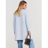 imageANRABESS Womens Open Front Knit Lightweight Cardigan Casual Long Coatigan Sweater Lady Jacket Coat 2025 Fall OuterwearLight Blue