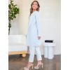 imageANRABESS Womens Open Front Knit Lightweight Cardigan Casual Long Coatigan Sweater Lady Jacket Coat 2025 Fall OuterwearLight Blue