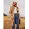 imageANRABESS Womens Open Front Knit Lightweight Cardigan Casual Long Coatigan Sweater Lady Jacket Coat 2025 Fall OuterwearLight Brown