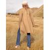 imageANRABESS Womens Open Front Knit Lightweight Cardigan Casual Long Coatigan Sweater Lady Jacket Coat 2025 Fall OuterwearLight Brown