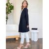 imageANRABESS Womens Open Front Knit Lightweight Cardigan Casual Long Coatigan Sweater Lady Jacket Coat 2025 Fall OuterwearNavy Blue