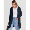 imageANRABESS Womens Open Front Knit Lightweight Cardigan Casual Long Coatigan Sweater Lady Jacket Coat 2025 Fall OuterwearNavy Blue