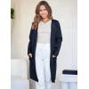 imageANRABESS Womens Open Front Knit Lightweight Cardigan Casual Long Coatigan Sweater Lady Jacket Coat 2025 Fall OuterwearNavy Blue