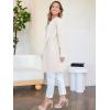 imageANRABESS Womens Open Front Knit Lightweight Cardigan Casual Long Coatigan Sweater Lady Jacket Coat 2025 Fall OuterwearOffwhite