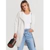 imageANRABESS Womens Open Front Knit Lightweight Cardigan Casual Long Coatigan Sweater Lady Jacket Coat 2025 Fall OuterwearOffwhite