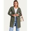 imageANRABESS Womens Open Front Knit Lightweight Cardigan Casual Long Coatigan Sweater Lady Jacket Coat 2025 Fall OuterwearOlive Green