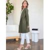 imageANRABESS Womens Open Front Knit Lightweight Cardigan Casual Long Coatigan Sweater Lady Jacket Coat 2025 Fall OuterwearOlive Green