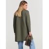 imageANRABESS Womens Open Front Knit Lightweight Cardigan Casual Long Coatigan Sweater Lady Jacket Coat 2025 Fall OuterwearOlive Green