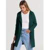imageANRABESS Womens Open Front Knit Lightweight Cardigan Casual Long Coatigan Sweater Lady Jacket Coat 2025 Fall OuterwearOpal Green