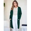 imageANRABESS Womens Open Front Knit Lightweight Cardigan Casual Long Coatigan Sweater Lady Jacket Coat 2025 Fall OuterwearOpal Green