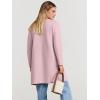 imageANRABESS Womens Open Front Knit Lightweight Cardigan Casual Long Coatigan Sweater Lady Jacket Coat 2025 Fall OuterwearPink