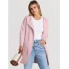 imageANRABESS Womens Open Front Knit Lightweight Cardigan Casual Long Coatigan Sweater Lady Jacket Coat 2025 Fall OuterwearPink