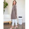 imageANRABESS Womens Open Front Knit Lightweight Cardigan Casual Long Coatigan Sweater Lady Jacket Coat 2025 Fall OuterwearPink Apricot
