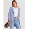 imageANRABESS Womens Open Front Knit Lightweight Cardigan Casual Long Coatigan Sweater Lady Jacket Coat 2025 Fall OuterwearPurple Gray
