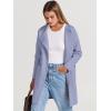 imageANRABESS Womens Open Front Knit Lightweight Cardigan Casual Long Coatigan Sweater Lady Jacket Coat 2025 Fall OuterwearPurple Gray
