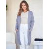 imageANRABESS Womens Open Front Knit Lightweight Cardigan Casual Long Coatigan Sweater Lady Jacket Coat 2025 Fall OuterwearPurple Gray