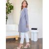 imageANRABESS Womens Open Front Knit Lightweight Cardigan Casual Long Coatigan Sweater Lady Jacket Coat 2025 Fall OuterwearPurple Gray