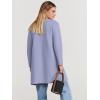 imageANRABESS Womens Open Front Knit Lightweight Cardigan Casual Long Coatigan Sweater Lady Jacket Coat 2025 Fall OuterwearPurple Gray