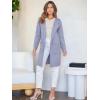 imageANRABESS Womens Open Front Knit Lightweight Cardigan Casual Long Coatigan Sweater Lady Jacket Coat 2025 Fall OuterwearPurple Gray