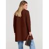 imageANRABESS Womens Open Front Knit Lightweight Cardigan Casual Long Coatigan Sweater Lady Jacket Coat 2025 Fall OuterwearRed Brown