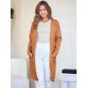 imageANRABESS Womens Open Front Knit Lightweight Cardigan Casual Long Coatigan Sweater Lady Jacket Coat 2025 Fall OuterwearRust