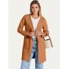 imageANRABESS Womens Open Front Knit Lightweight Cardigan Casual Long Coatigan Sweater Lady Jacket Coat 2025 Fall OuterwearRust