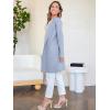 imageANRABESS Womens Open Front Knit Lightweight Cardigan Casual Long Coatigan Sweater Lady Jacket Coat 2025 Fall OuterwearSky Blue