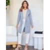 imageANRABESS Womens Open Front Knit Lightweight Cardigan Casual Long Coatigan Sweater Lady Jacket Coat 2025 Fall OuterwearSky Blue