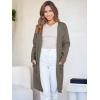 imageANRABESS Womens Open Front Knit Lightweight Cardigan Casual Long Coatigan Sweater Lady Jacket Coat 2025 Fall OuterwearTaupe