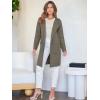 imageANRABESS Womens Open Front Knit Lightweight Cardigan Casual Long Coatigan Sweater Lady Jacket Coat 2025 Fall OuterwearTaupe