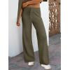 imageANRABESS Womens Two Piece Outfits Sweater Sets Waffle Knit Pullover Wide Leg Pants Tracksuit Sweatsuits Matching Lounge SetArmy Green