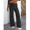 imageANRABESS Womens Two Piece Outfits Sweater Sets Waffle Knit Pullover Wide Leg Pants Tracksuit Sweatsuits Matching Lounge SetBlack
