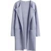 imageANRABESS Womens Open Front Knit Lightweight Cardigan Casual Long Coatigan Sweater Lady Jacket Coat 2025 Fall OuterwearPurple Gray