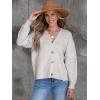 imageANRABESS Women Cardigan Sweaters 2024 Fall Oversized Button Open Front Knit Lightweight Cardigans Fall Outfits OuterwearGray