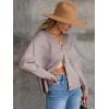 imageANRABESS Women Cardigan Sweaters 2024 Fall Oversized Button Open Front Knit Lightweight Cardigans Fall Outfits OuterwearPink Apricot