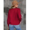 imageANRABESS Women Cardigan Sweaters 2024 Fall Oversized Button Open Front Knit Lightweight Cardigans Fall Outfits OuterwearRed
