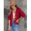 imageANRABESS Women Cardigan Sweaters 2024 Fall Oversized Button Open Front Knit Lightweight Cardigans Fall Outfits OuterwearRed