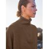 imageANRABESS Women Quarter Zip Oversized Casual Loose Rib Knit Cozy Pullover Sweaters Top 2025 Fall Fashion Outfits ClothesAlmond