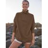 imageANRABESS Women Quarter Zip Oversized Casual Loose Rib Knit Cozy Pullover Sweaters Top 2025 Fall Fashion Outfits ClothesAlmond