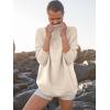 imageANRABESS Women Quarter Zip Oversized Casual Loose Rib Knit Cozy Pullover Sweaters Top 2025 Fall Fashion Outfits ClothesApricot