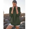 imageANRABESS Women Quarter Zip Oversized Casual Loose Rib Knit Cozy Pullover Sweaters Top 2025 Fall Fashion Outfits ClothesArmy Green