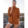imageANRABESS Women Quarter Zip Oversized Casual Loose Rib Knit Cozy Pullover Sweaters Top 2025 Fall Fashion Outfits ClothesBrick