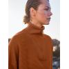 imageANRABESS Women Quarter Zip Oversized Casual Loose Rib Knit Cozy Pullover Sweaters Top 2025 Fall Fashion Outfits ClothesBrick