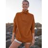 imageANRABESS Women Quarter Zip Oversized Casual Loose Rib Knit Cozy Pullover Sweaters Top 2025 Fall Fashion Outfits ClothesBrick